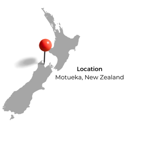 NZ map showing where Motueka is.