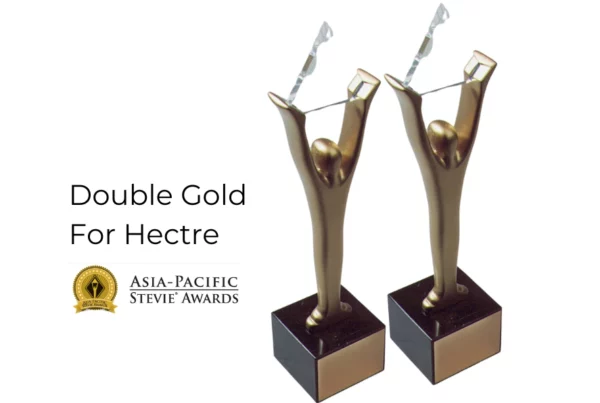 Hectre's Stevie Award Statues